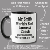 Nom, Worlds Best Lacrosse Coach