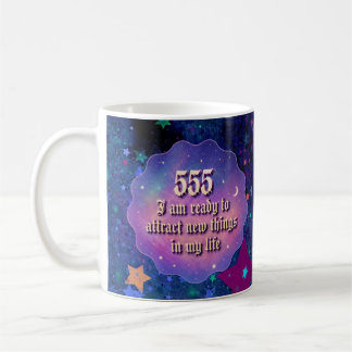 Mug Nombre angélique 555 Affirmation de manifestation