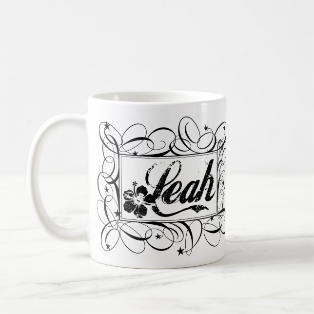 Mug Nommez Leah dans le cadre élégant d'intérieur de (Gauche)