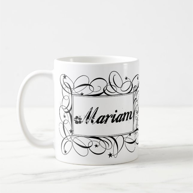 Mug Nommez Mariam dans le cadre élégant d'intérieur de (Gauche)