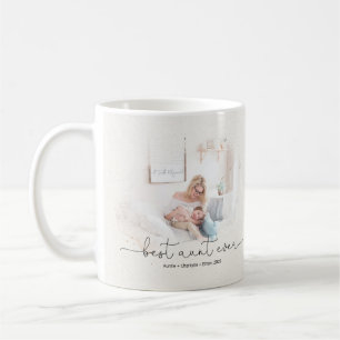 Mug Noms de devis de la meilleure tante jamais Script