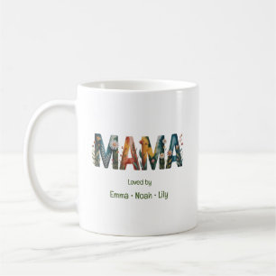 Mug Noms personnalisés de enfants de Maman avec lettra