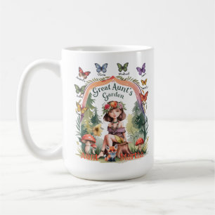 Mug Noms personnalisés de nièce et Nephew Jardin de la