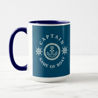 Mug Noms personnalisés des capitaines et des bateaux d