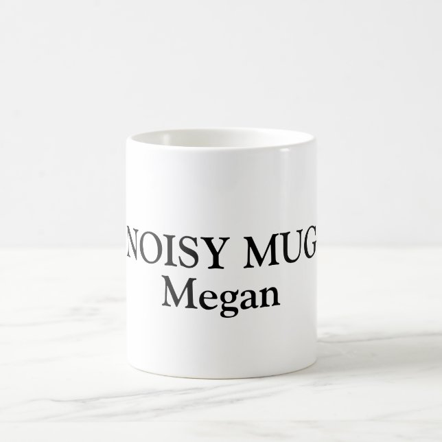 Mug Noms personnalisés sur Coffee Mug. Bureau à boire (Centre)