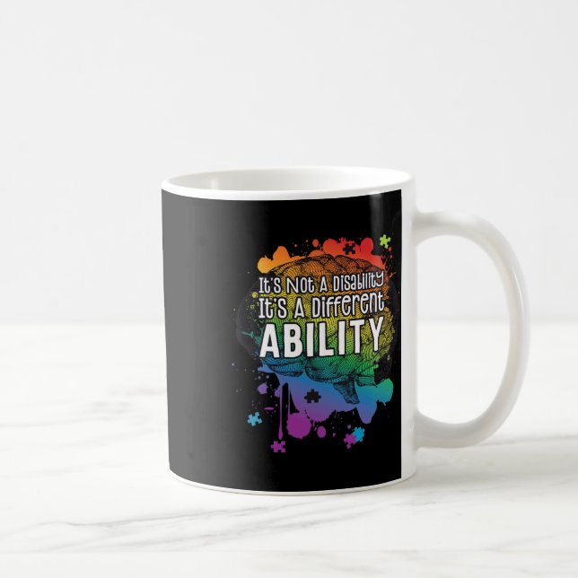 Mug Non Handicap Une capacité différente Autisme (Droite)