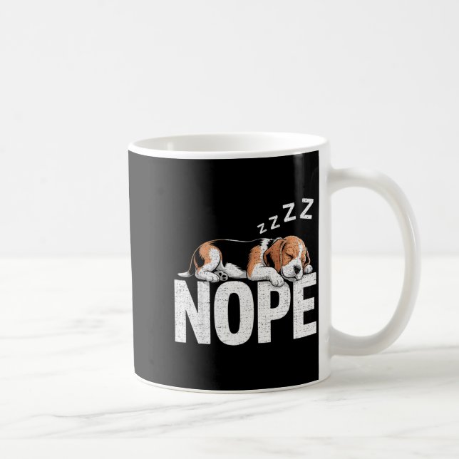 Mug Nope Lazy Beagle  (Droite)