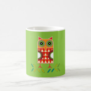 Mug Nordic Owl Art - Love Folk Art