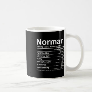 Mug Norman Nutrition Funny Anniversaire Nom personnali
