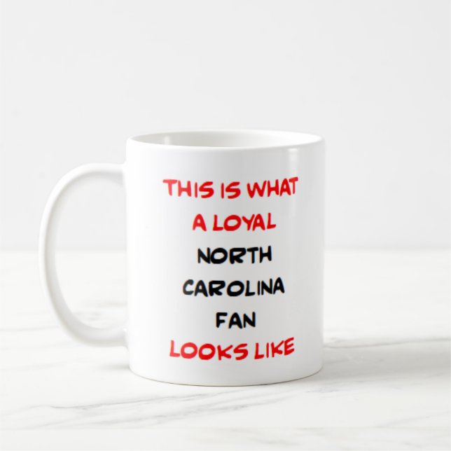 Mug north carolina fan, loyal (Gauche)