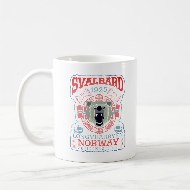 MUG NORVÈGE SVALBARD LONGYEARBYEN. (Gauche)