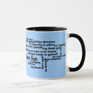 Mug Nos règles de salle de classe d'école