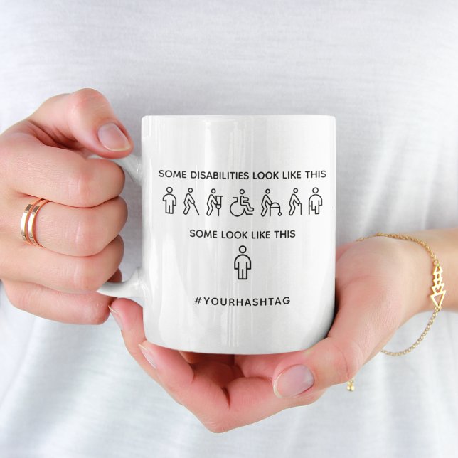 Mug Not All Disabilities Are Visible (Créateur téléchargé)