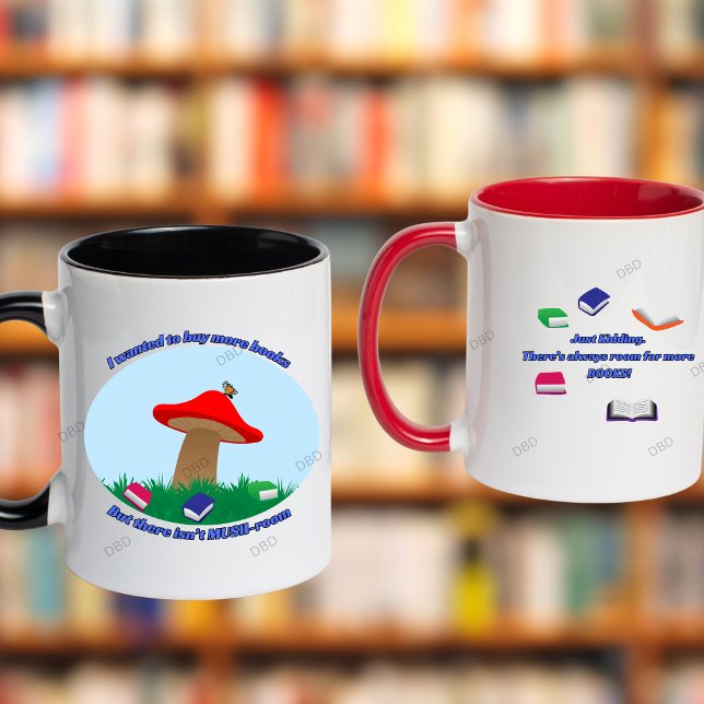 Mug Not MUSH room for more books (Créateur téléchargé)