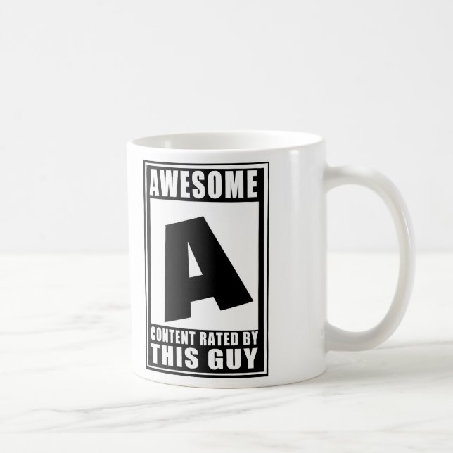 Mug Note A pour génial (Droite)