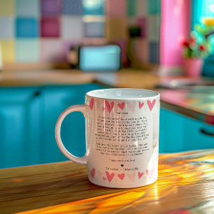 Mug Note manuscrite pour Maman   Collage de deux photo