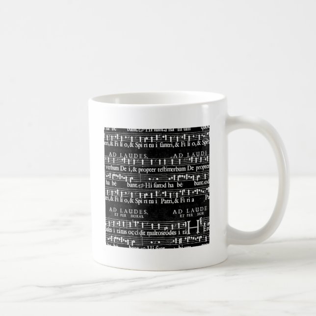Mug note musicale grunge (Droite)