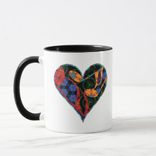 Mug Notes de musique Coeur à motifs