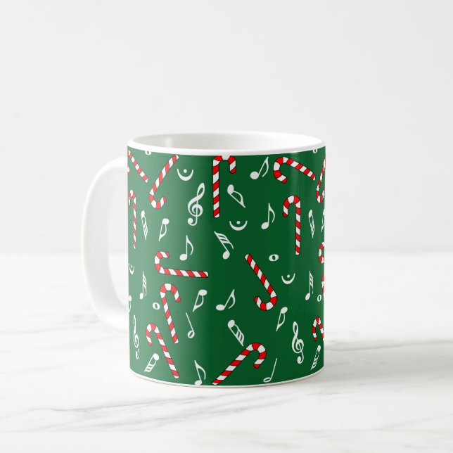 Mug Notes de musique sucre de canne (Devant gauche)