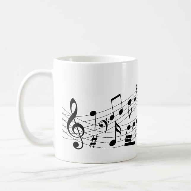Mug Notes musicales (Gauche)