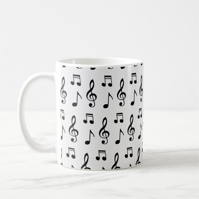 Mug Notes musicales Motif sans ambages (Gauche)