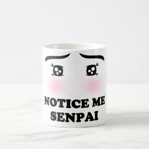 Mug Notez-moi fille de rougissement Kawaii Manga