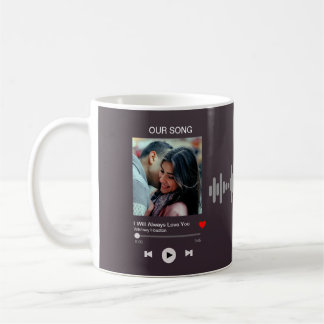 Mug Notre chanson préférée - Photo personnalisée 