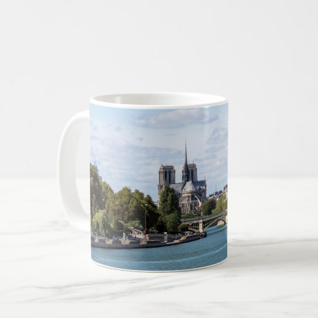 Mug Notre Dame de Paris vue depuis le Pont d'Austerlit (Devant gauche)