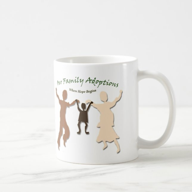 Mug Notre logo d'adoptions de famille (Droite)