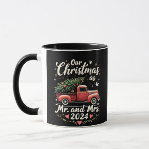Mug Notre Noël en tant que M. et Mme 2024 Couples corr