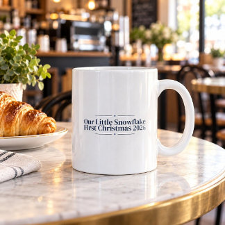 Mug Notre petite flocon de neige Premier Noël 2026 Tas