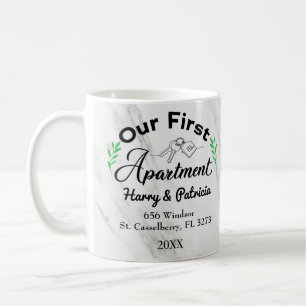 Mug Notre Premier Appartement 2021 Personnalisé Noms 
