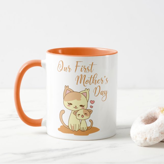 Mug Notre premier jour de mère (Avec donut)