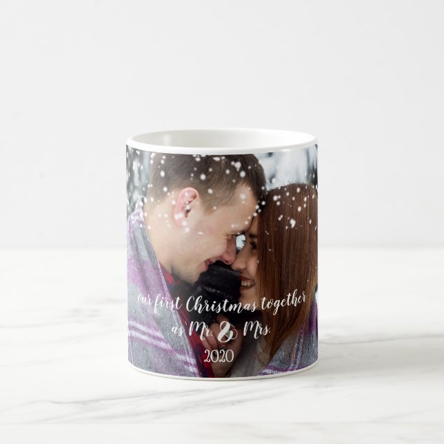 Mug Notre premier Noël ensemble Photo Musique personna (Centre)