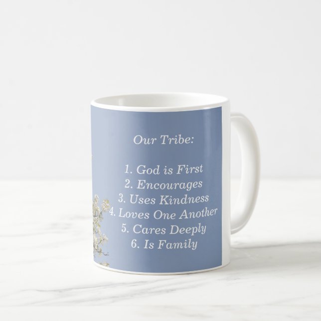 Mug Notre tribu, Uplifting, KIndness, Encouragement (Devant droit)