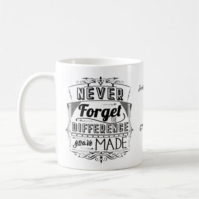 Mug N'Oubliez Jamais La Différence Noire (Gauche)