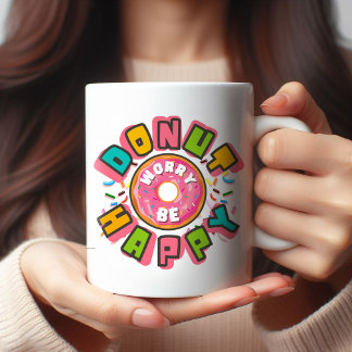 Mug N'Oubliez Pas D'Être Heureux Boulangerie Colorée
