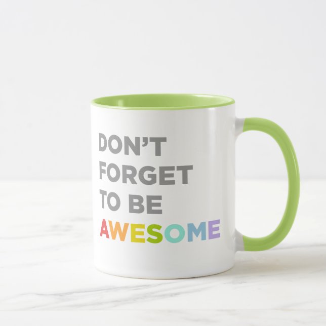 Mug N'oubliez pas d'être impressionnant (Droite)