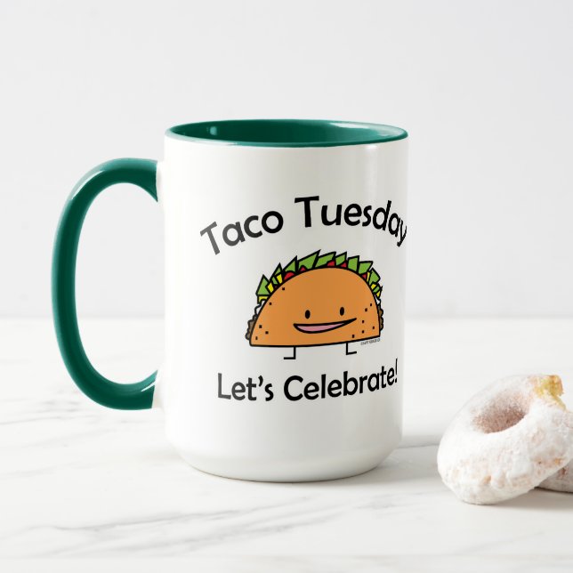 Mug Nourriture de Mexicain de fromage de coquille de (Avec donut)