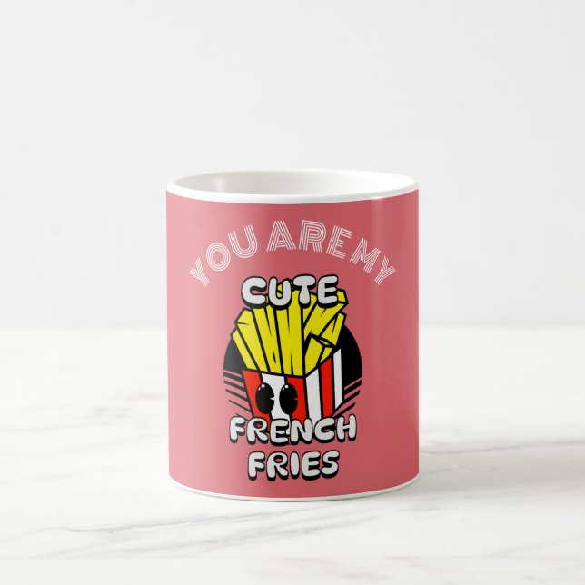 Mug Nourriture, mignonnes frites, Fry Day personnalise (Centre)