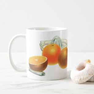 Mug Nourriture Vintage Fruit, Oranges Mûres Juicer Pet