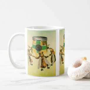 Mug Nourriture Vintage, Pot de Danse d'Abeilles à Miel