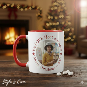Mug Nous ADORONS Chocolat Chaud Personnalisé Festif