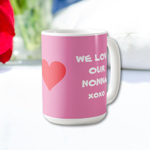 Mug NOUS AIMONS NOTRE NONNE - Soft Rose Italien Granny