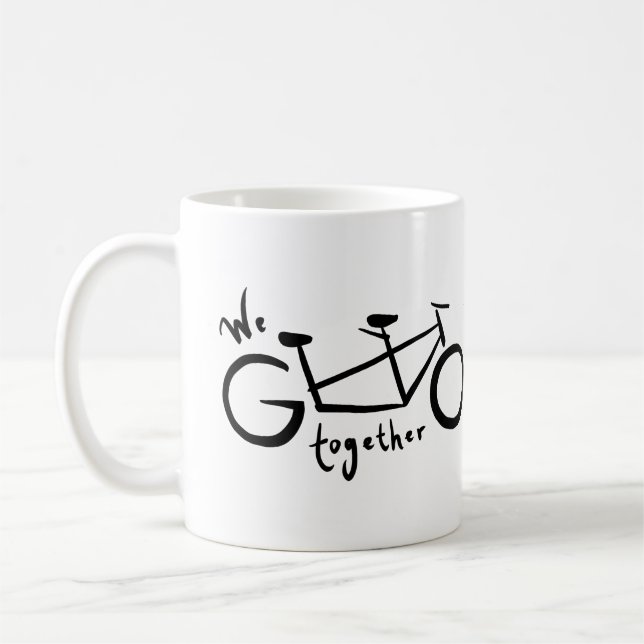 Mug Nous Allons Ensemble Vélo Tandem (Gauche)
