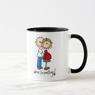 Mug Nous attendons des T-shirts et des cadeaux de bébé