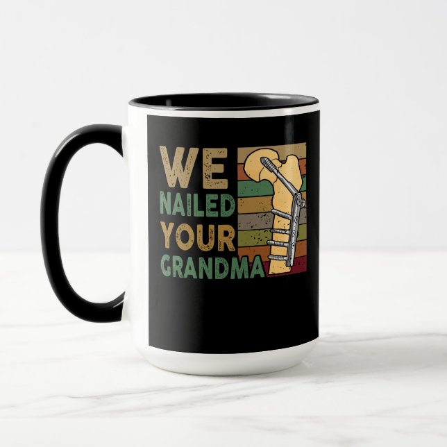 Mug Nous avons cloué votre grand-mère Funky Scrub Tech (Gauche)