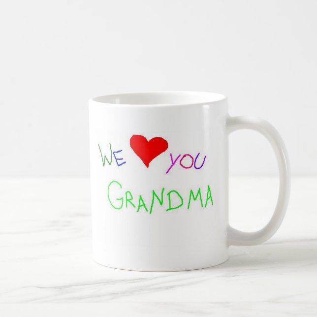 Mug Nous (coeur) vous grand-maman ! (Droite)