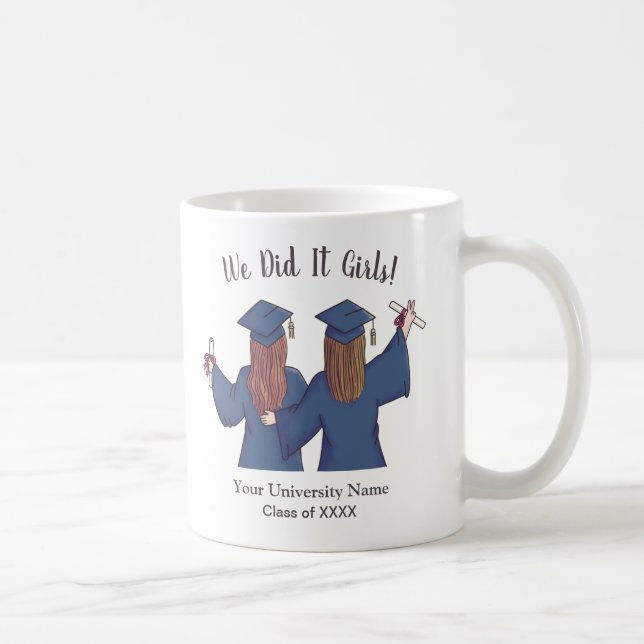 Mug Nous L'Avons Fait Filles, Graduations Filles Perso (Droite)