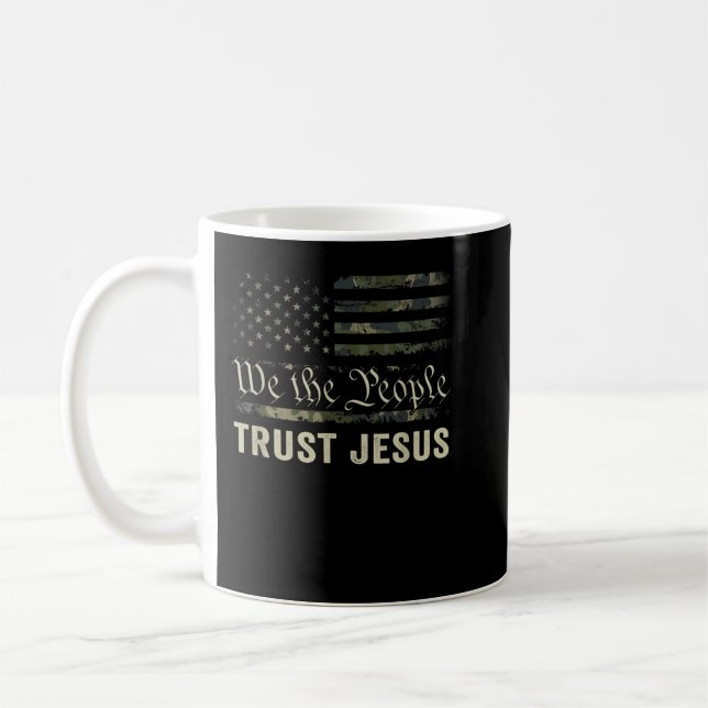 Mug Nous Le Peuple Faire Confiance À Jésus - Patriotiq (Gauche)